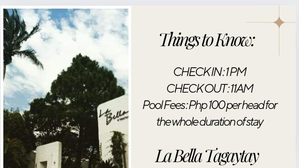 Retreat Haven In La Bella Tagaytay Apartamento Tagaytay City Quarto foto